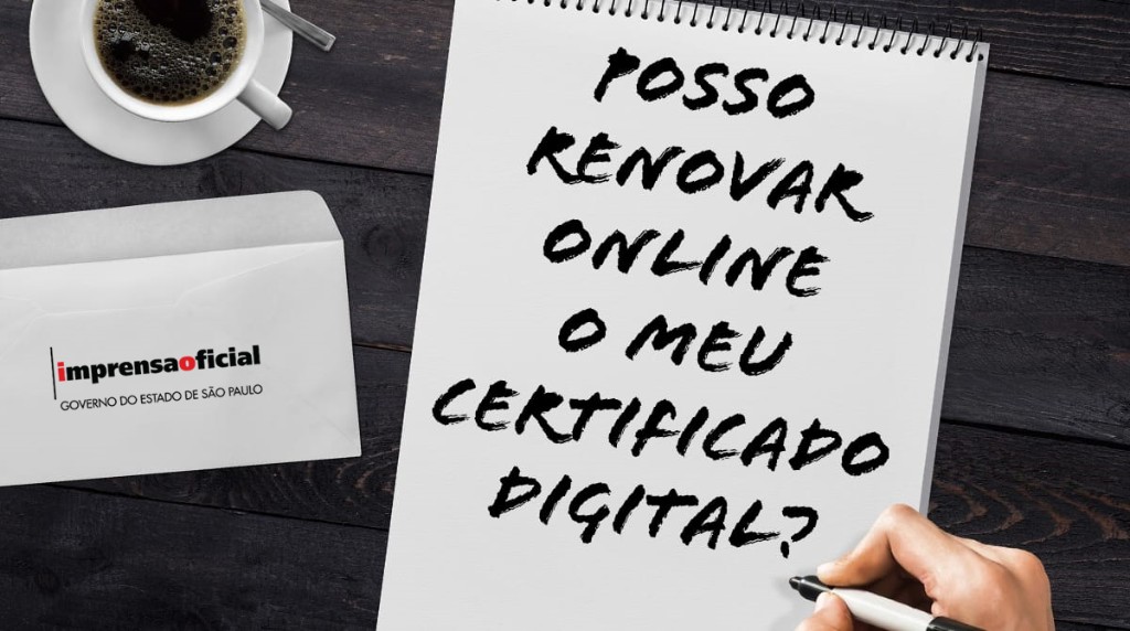 Posso renovar online meu certificado digital?